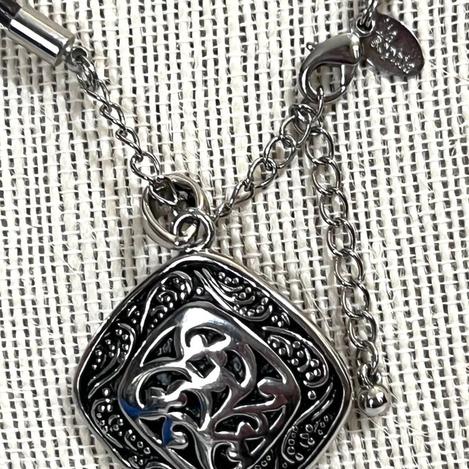 Other Vintage Signed - Lia Sophia - SET - Leather Necklace Earring Size ONE SIZE - 6 Thumbnail
