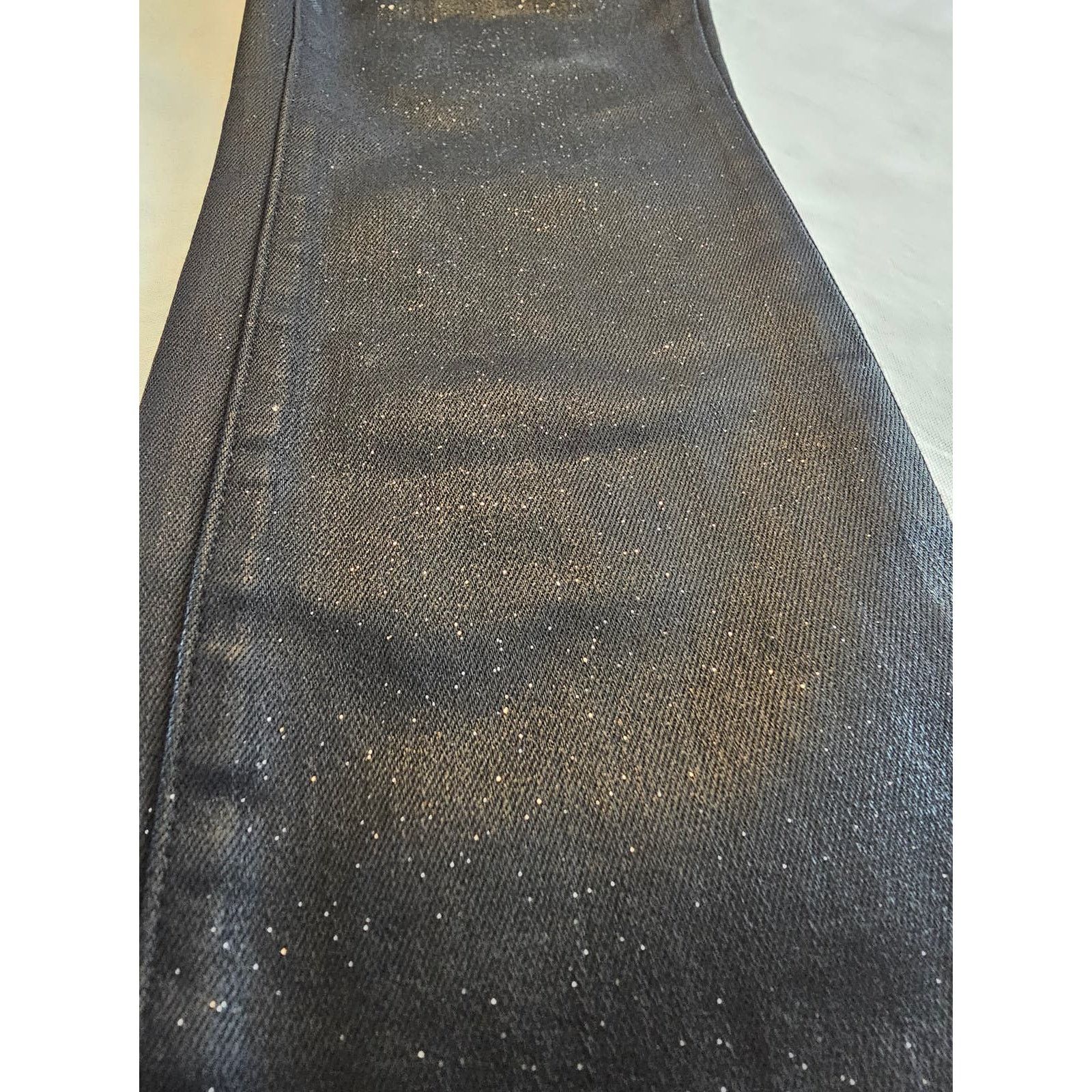 L'AGENCE EUC L'AGENCE Margot High Rise Noir Glitter Skinny Jeans 25 Size 25" / US 0 / IT 36 - 6 Thumbnail