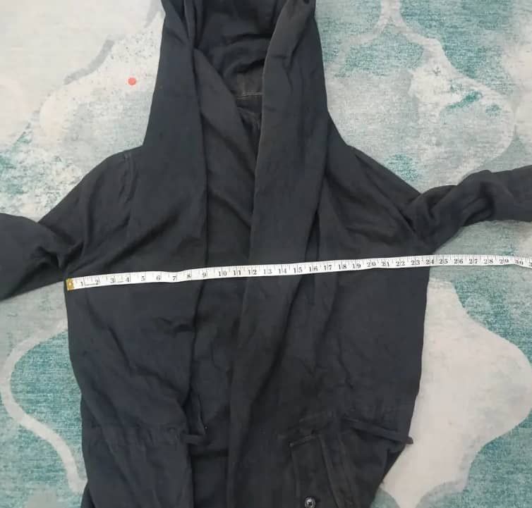 Ann Demeulemeester Authentic Ann Demeuleemester Rain Jacket Hooded FADDED Size XS / US 0-2 / IT 36-38 - 3 Thumbnail