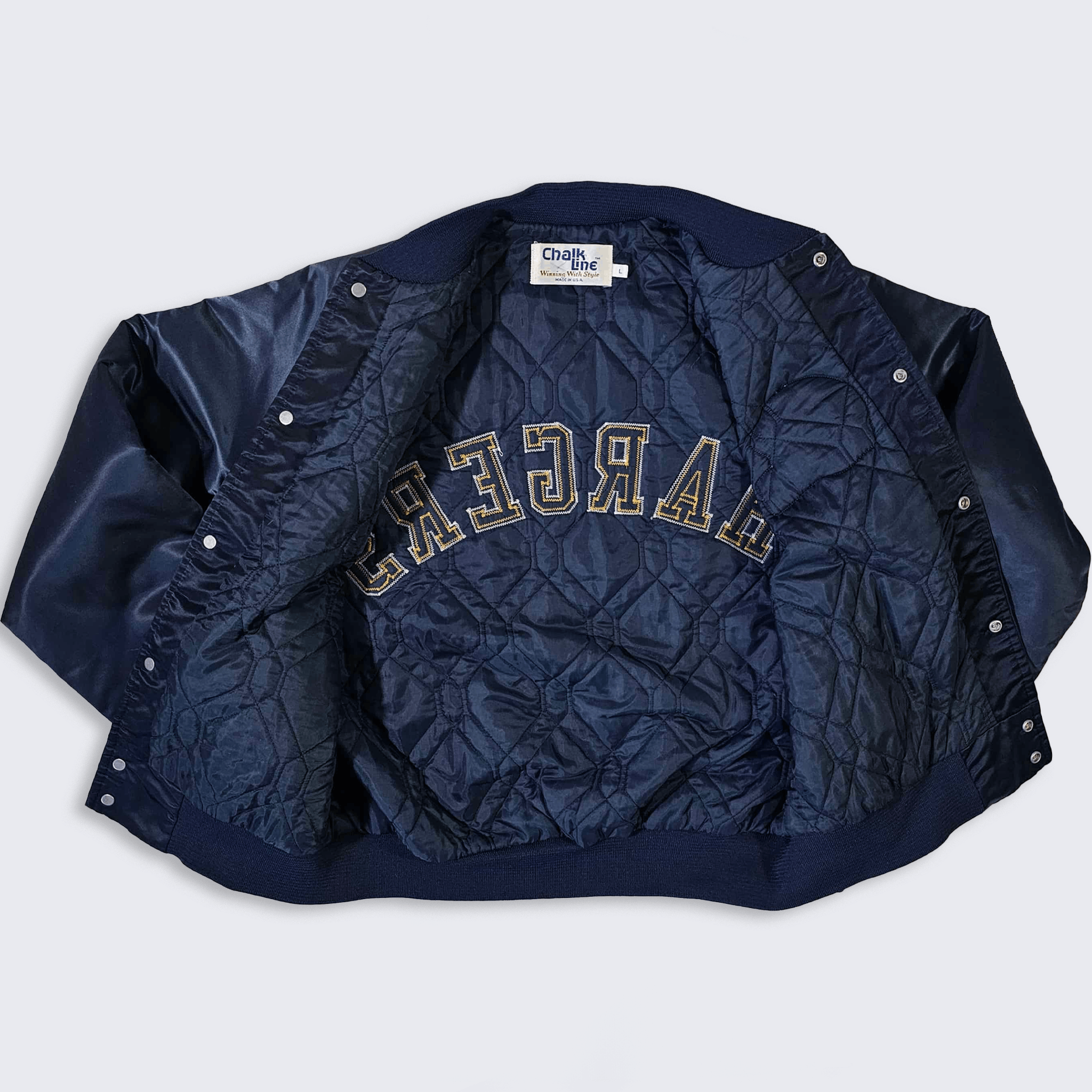 Chalk Line San Diego Chargers Vintage 80s Satin Bomber Jacket Size US L / EU 52-54 / 3 - 3 Thumbnail