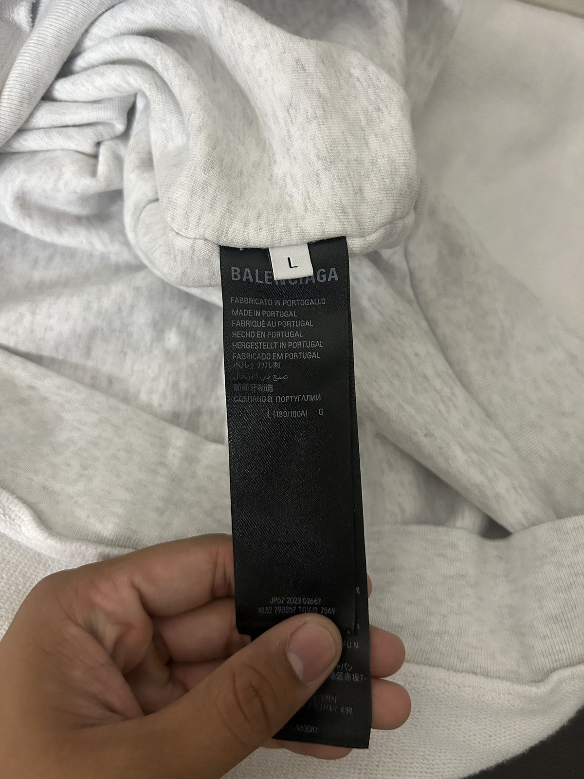 Balenciaga Balnciaga Inside out logo Hoodie Size US L / EU 52-54 / 3 - 5 Thumbnail