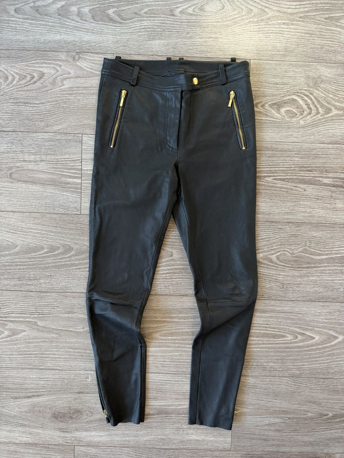 Other Depeche Leather Woman Pants Size 26" / US 2 / IT 38 - 10 Thumbnail