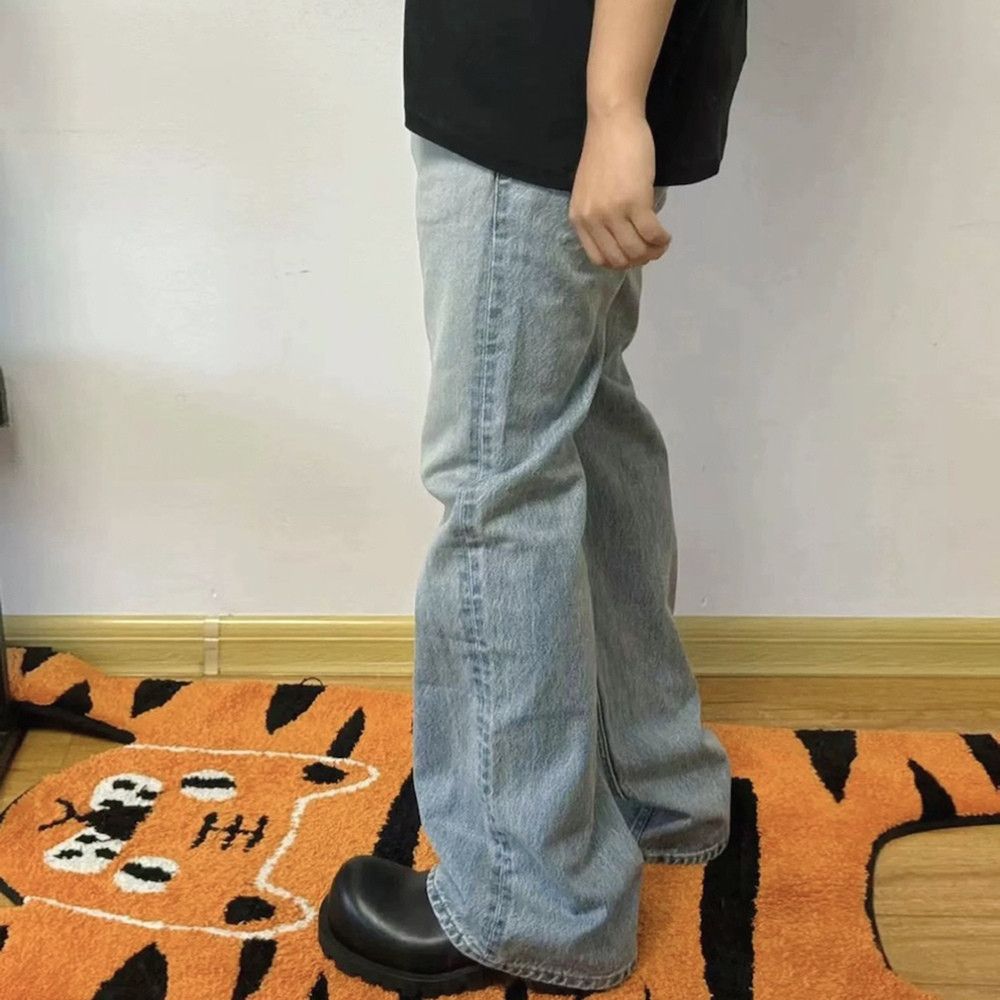 Japanese Brand × Jean Vintage Washed Blue Solid Boot Cut Size US 33 - 3 Thumbnail