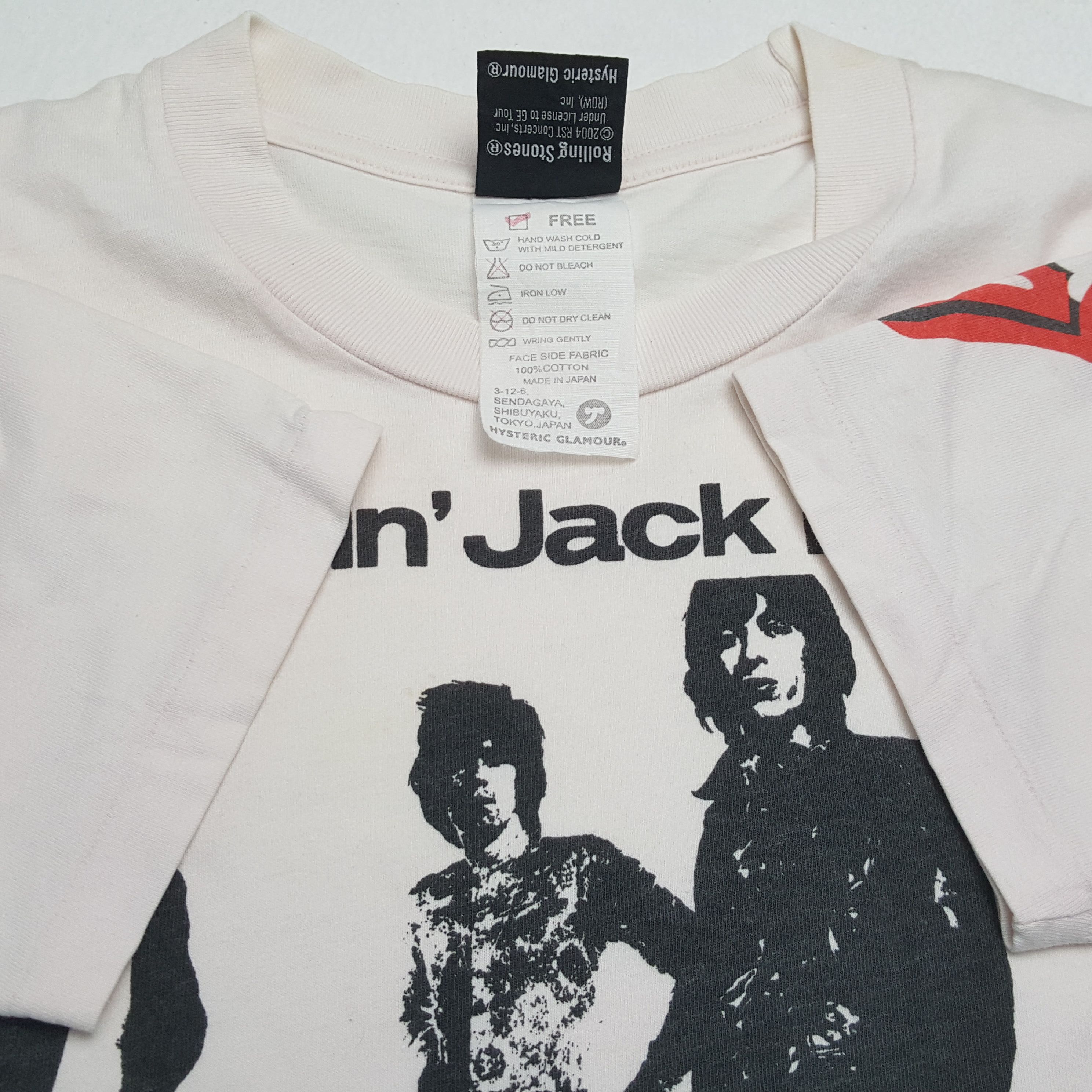 Hysteric Glamour × The Rolling Stones × Vintage Vintage HYSTERIC GLAMOUR x ROLLING STONE Japan Brand T-Shirt Size XS / US 0-2 / IT 36-38 - 9 Thumbnail
