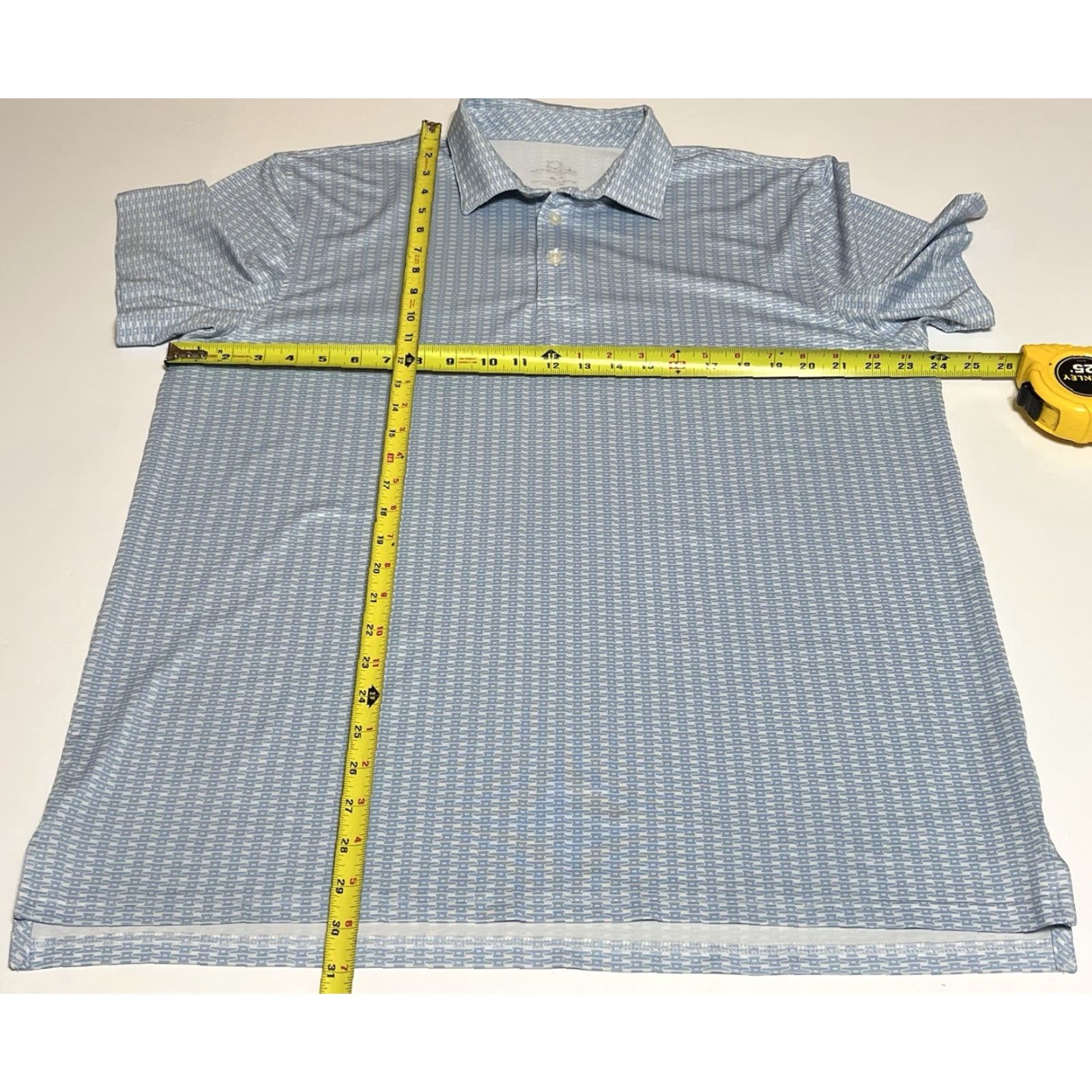 Southern Tide Southern Tide Polo Shirt Men's XL Blue Driver Dock Cleat Print Golf Performance Size US XL / EU 56 / 4 - 4 Thumbnail
