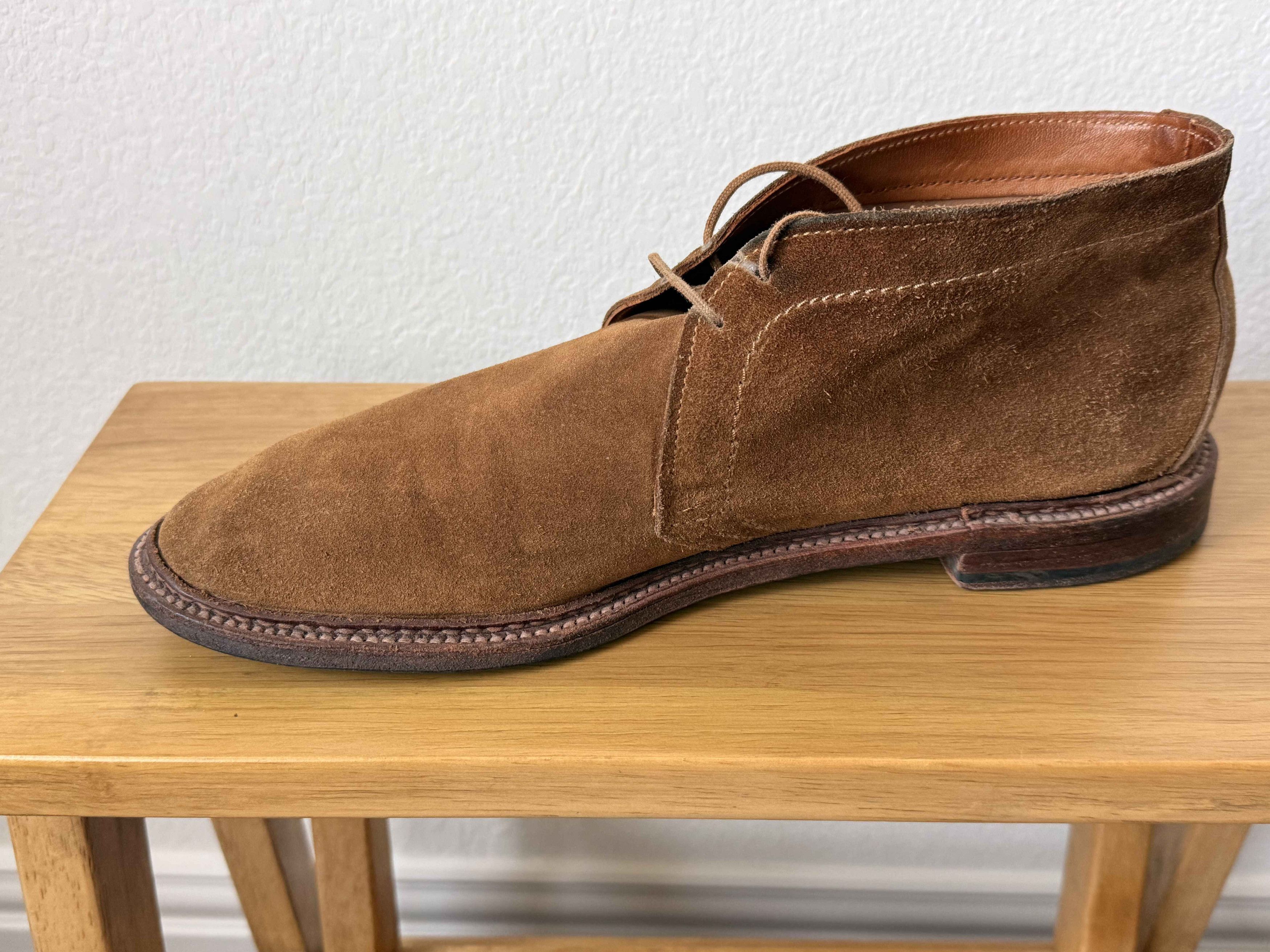 Alden Men's Chukka Boot 1493 Unlined Snuff Suede Leydon Last Size US 11 / EU 44 - 3 Thumbnail