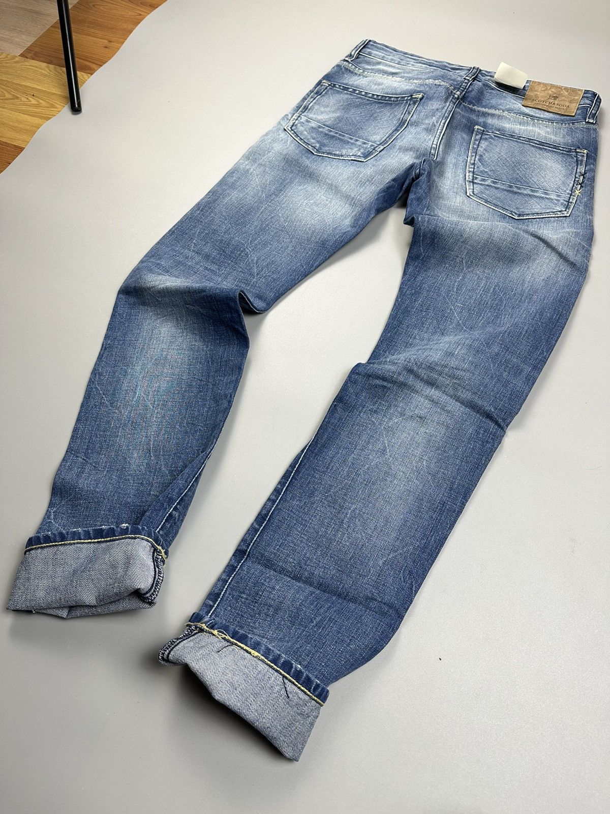 Scotch & Soda Scotch&Soda Skinny Fit Wash Blue Jeans Size US 28 / EU 44 - 8 Thumbnail