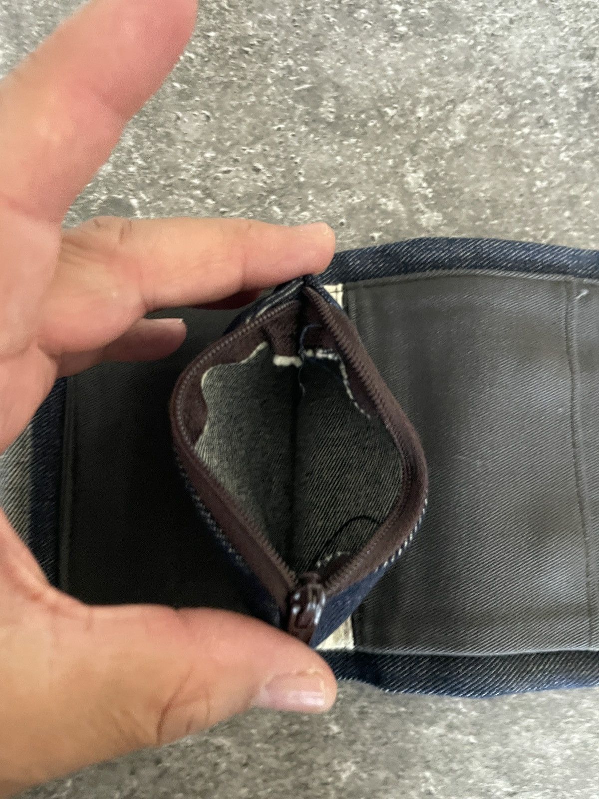 Other Denim Handmade Tri Fold wallet Size ONE SIZE - 4 Thumbnail