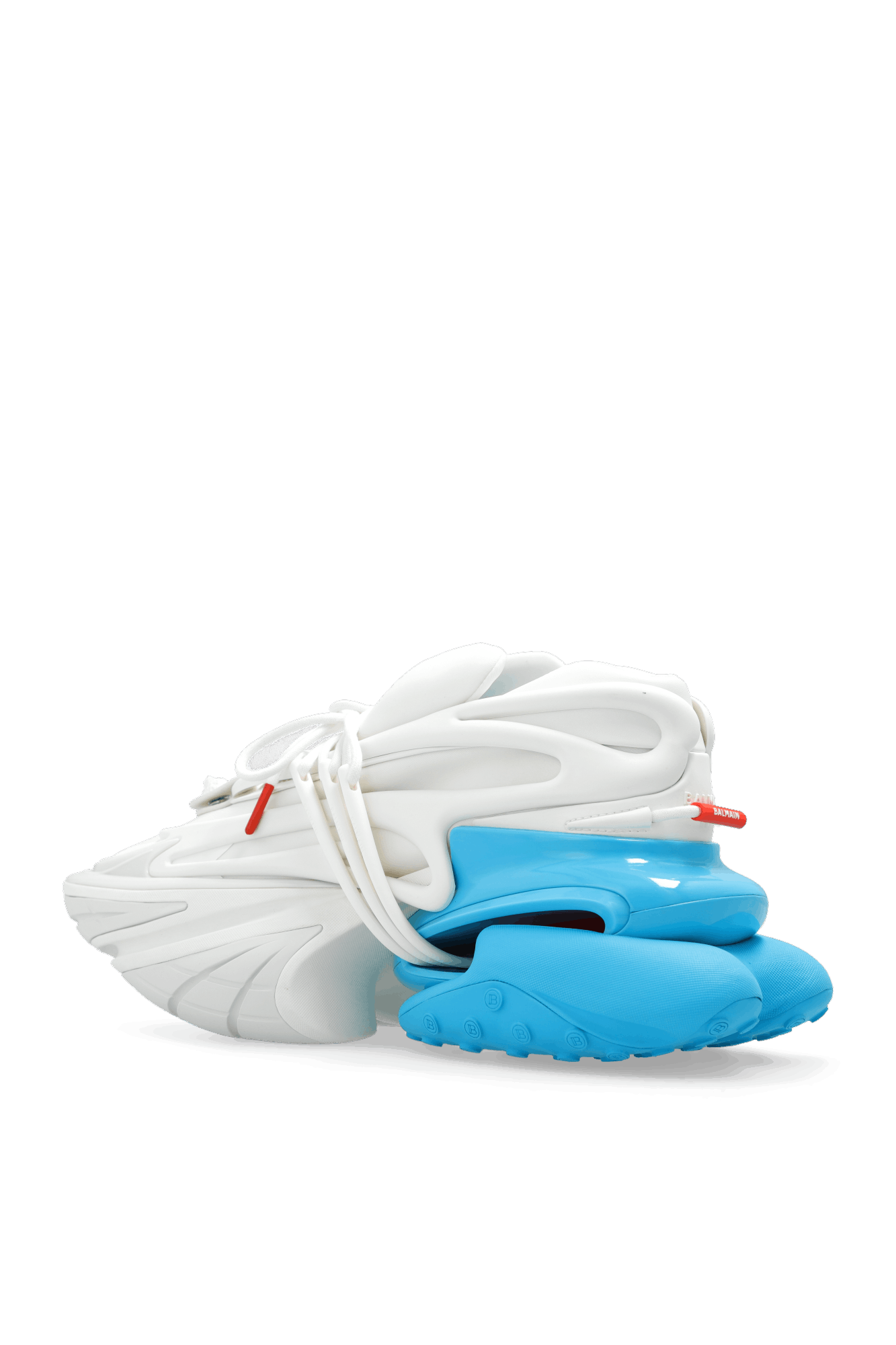 Balmain o1s1wg110425 Unicorn Low-Top Sneakers in White Blue Size US 10 / EU 43 - 5 Thumbnail