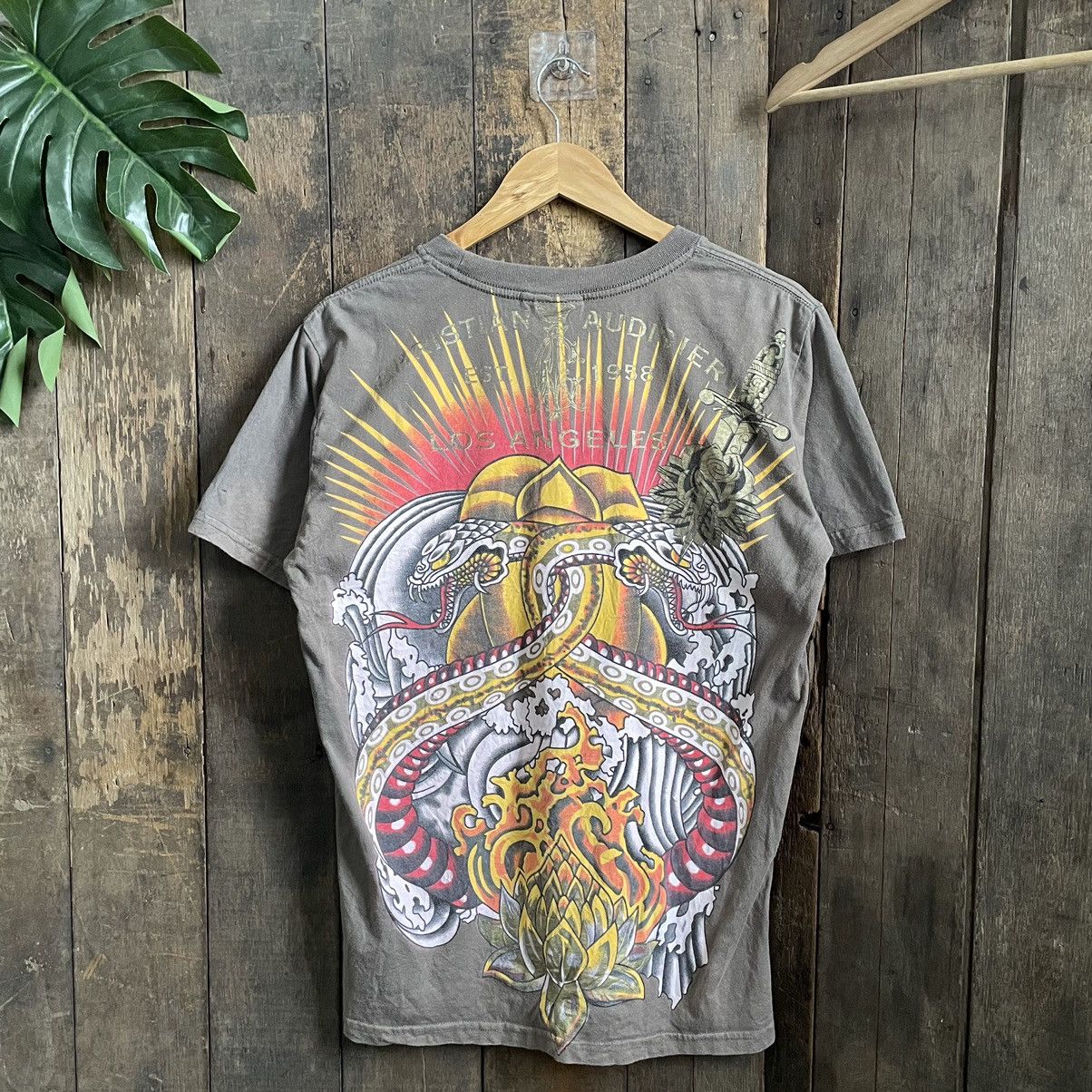 Christian Audigier × Ed Hardy Vintage Christian Audiger Tatoo Tshirt Size US L / EU 52-54 / 3 - 2 Thumbnail