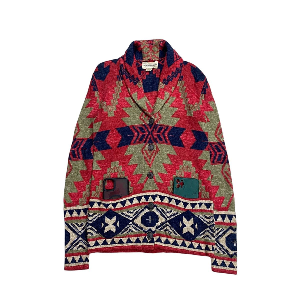 Denim & Supply Ralph Lauren Denim&Supply Ralph Lauren Shawl Collar Navajo Knitwear Size US XS / EU 42 / 0 - 2 Thumbnail