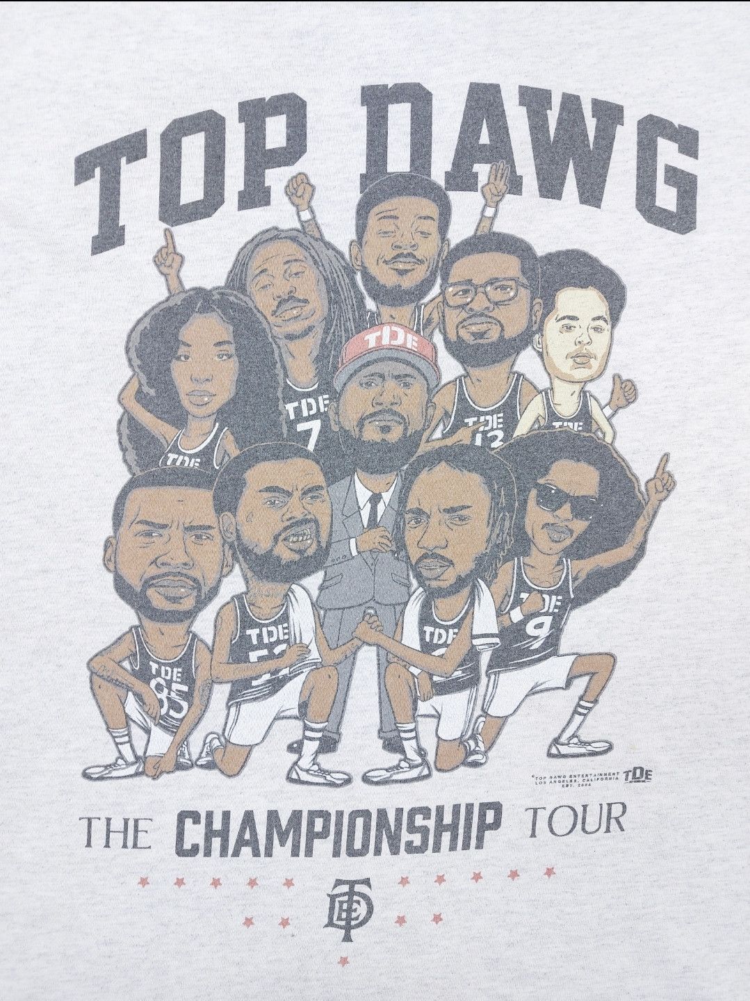 Band Tees × Kendrick Lamar × Top Dawg Entertainment TDE Top Dawg Entertainment EST 2004 Championship Tour TEE Size US M / EU 48-50 / 2 - 4 Thumbnail