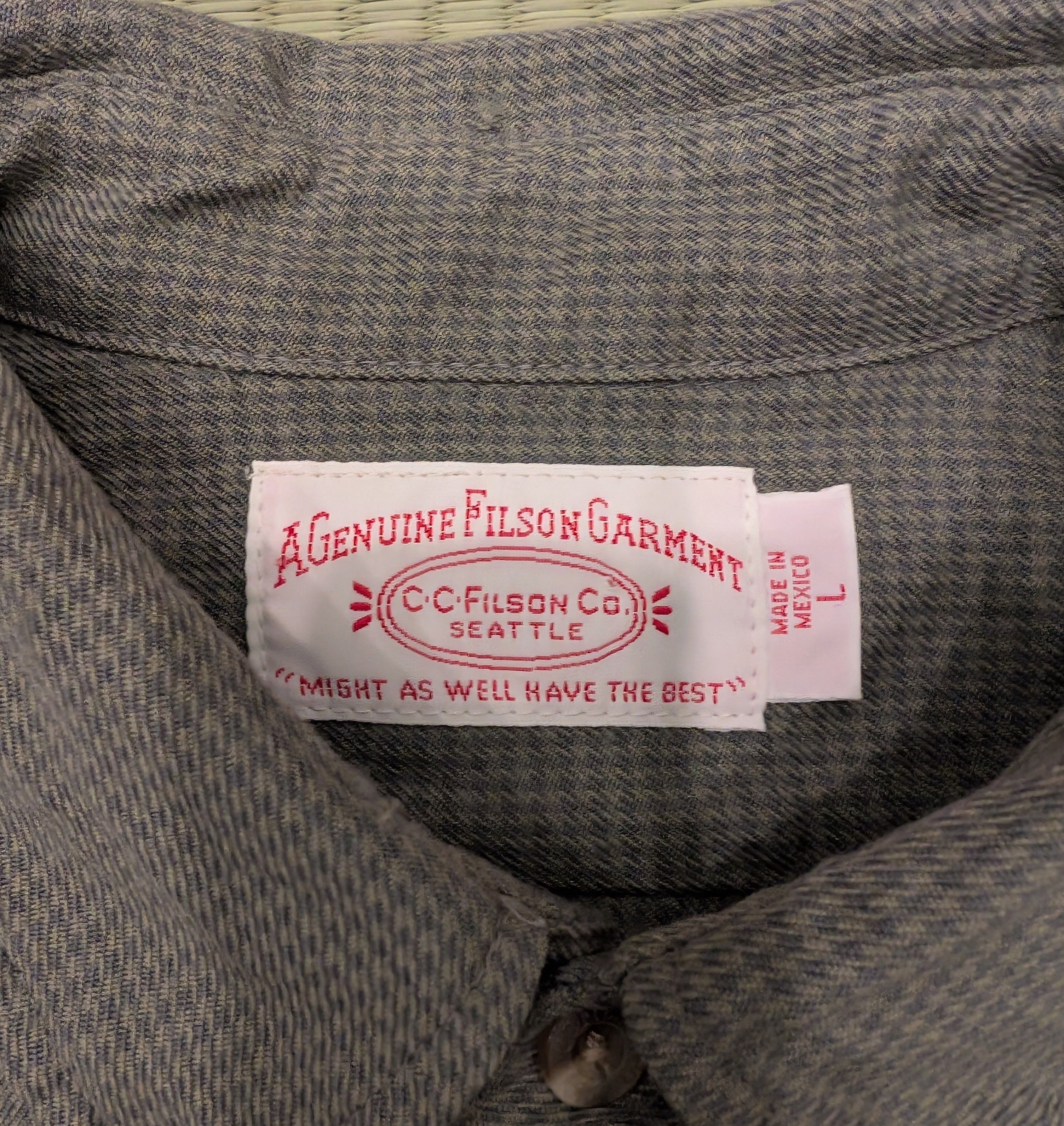 Filson C.C. Filson 100% Wool Button Up Field Shirt Size US L / EU 52-54 / 3 - 3 Thumbnail