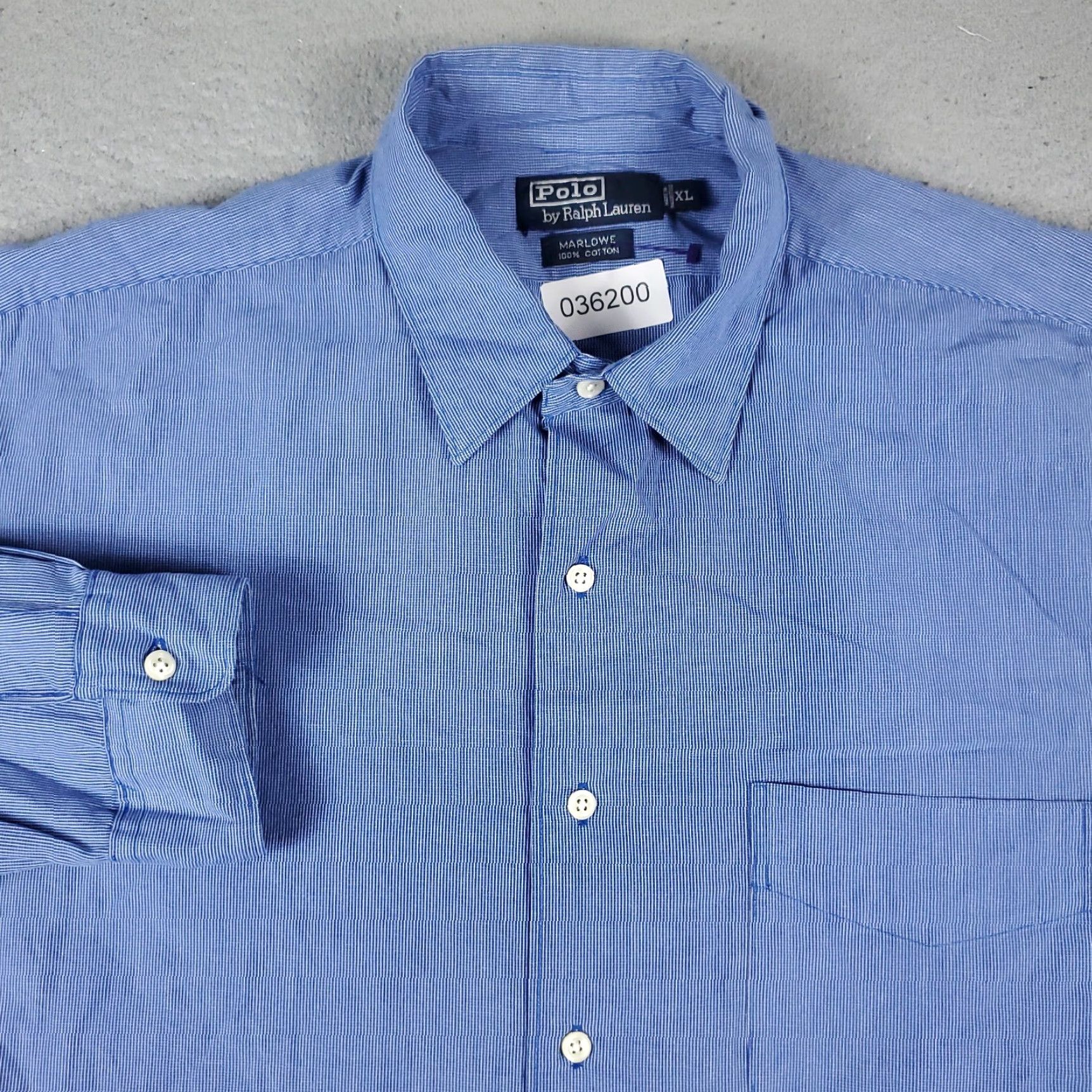 Ralph Lauren Ralph Lauren Shirt Mens XL Blue Button-Up Long Sleeve Casual Classic Modern Preppy Cotton woven Button-Down collar Mens XL Blue Size US XL / EU 56 / 4 - 2 Thumbnail
