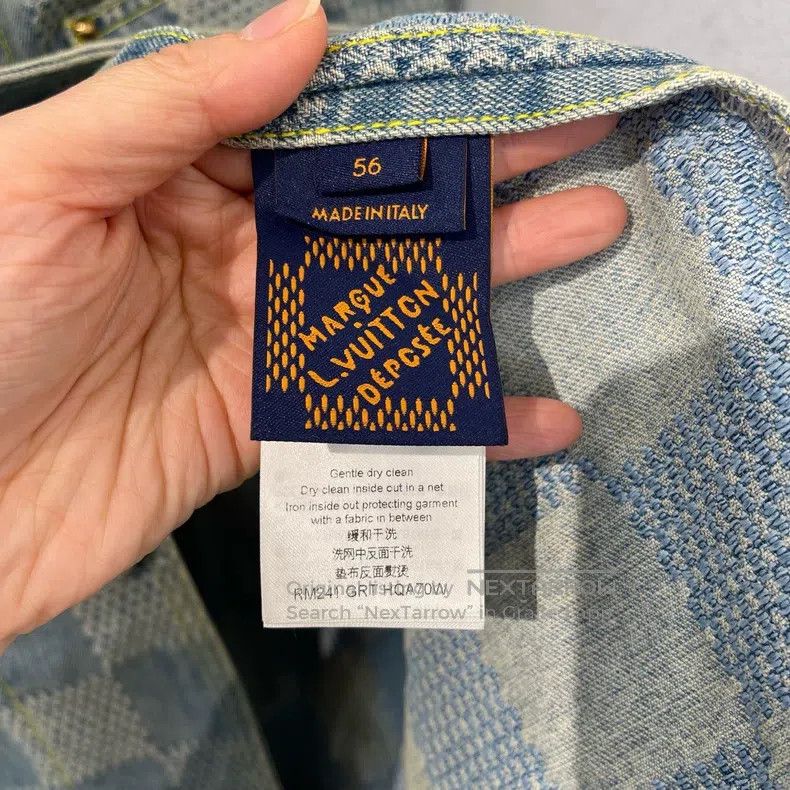 Louis Vuitton Louis Vuitton SS24 Feidun Pearl Checker Denim Jacket Size US XL / EU 56 / 4 - 3 Thumbnail
