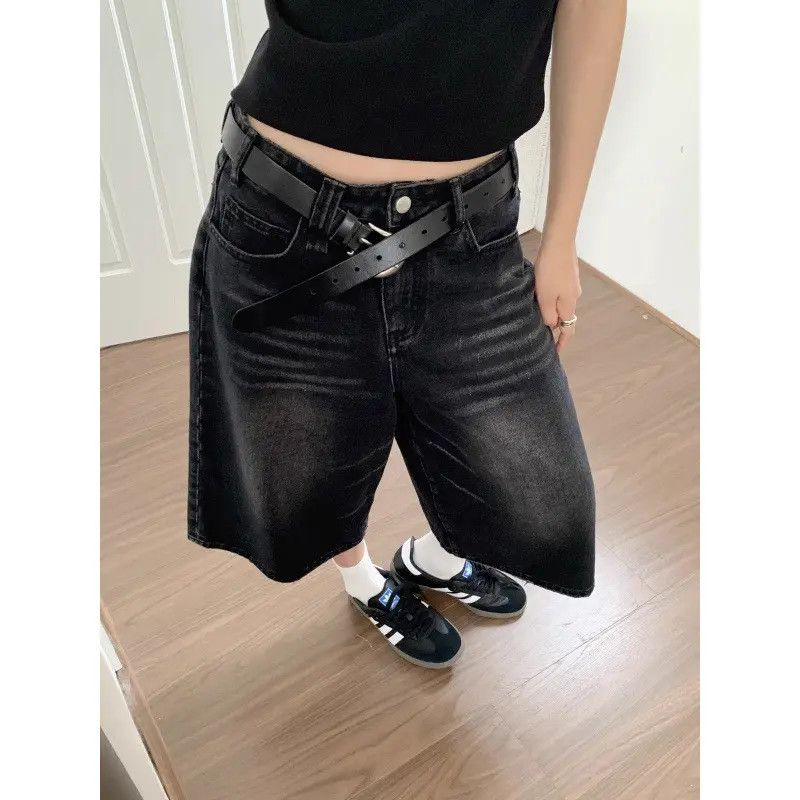 Japanese Brand × Jean Retro casual loose denim shorts Size US 32 / EU 48 - 3 Thumbnail