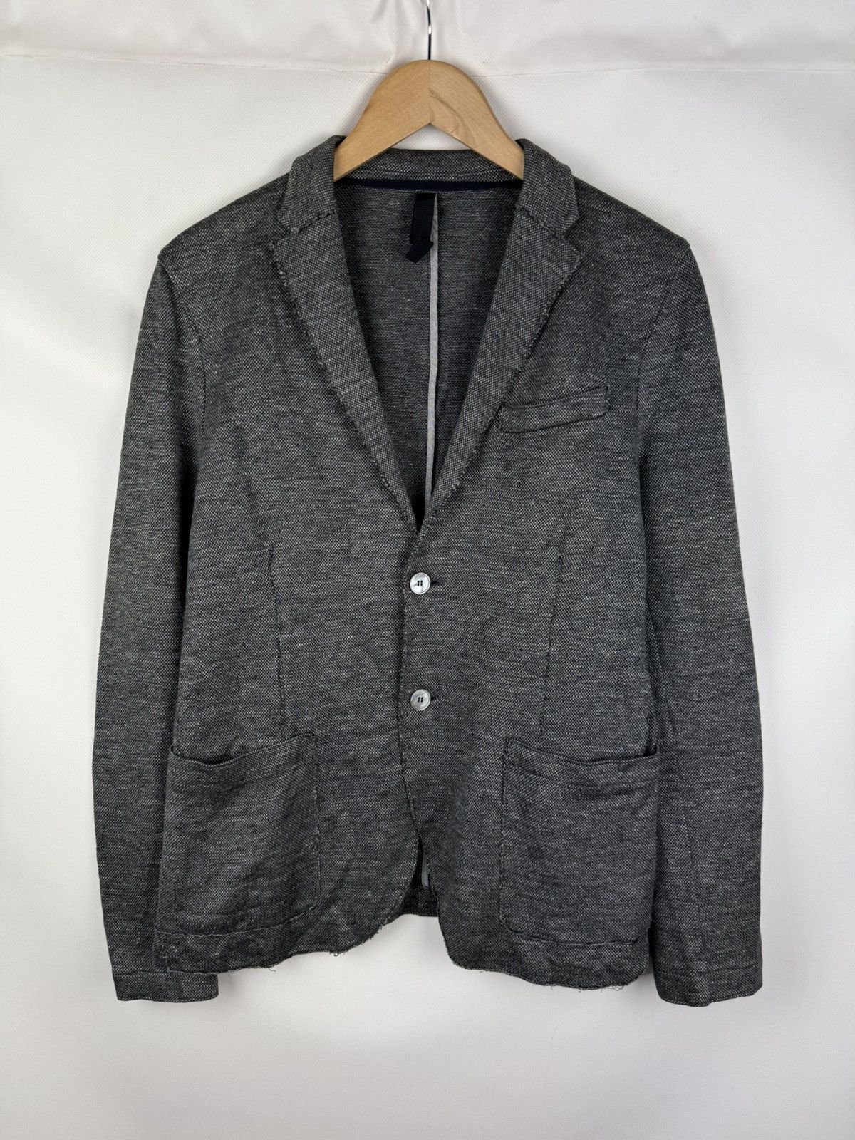Harris Wharf London Harris Wharf London Cotton / Linen Unlined Blazer Jacket Size 38R - 1 Thumbnail