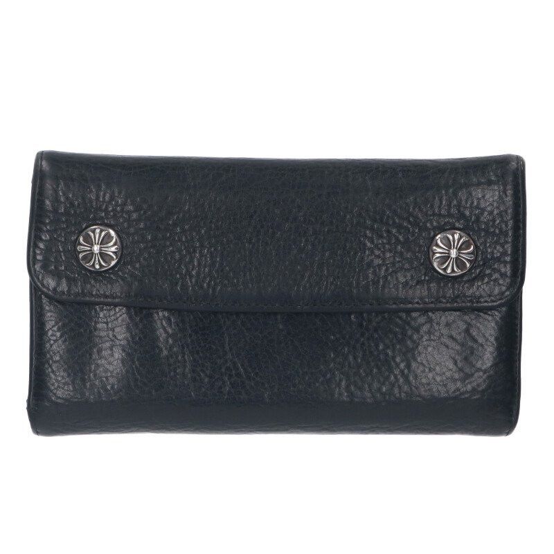 Chrome Hearts Chrome Hearts Wave Cross Ball Button Wallet Chrome Hearts Chrome Hearts Wave Cross Ball Button Wallet