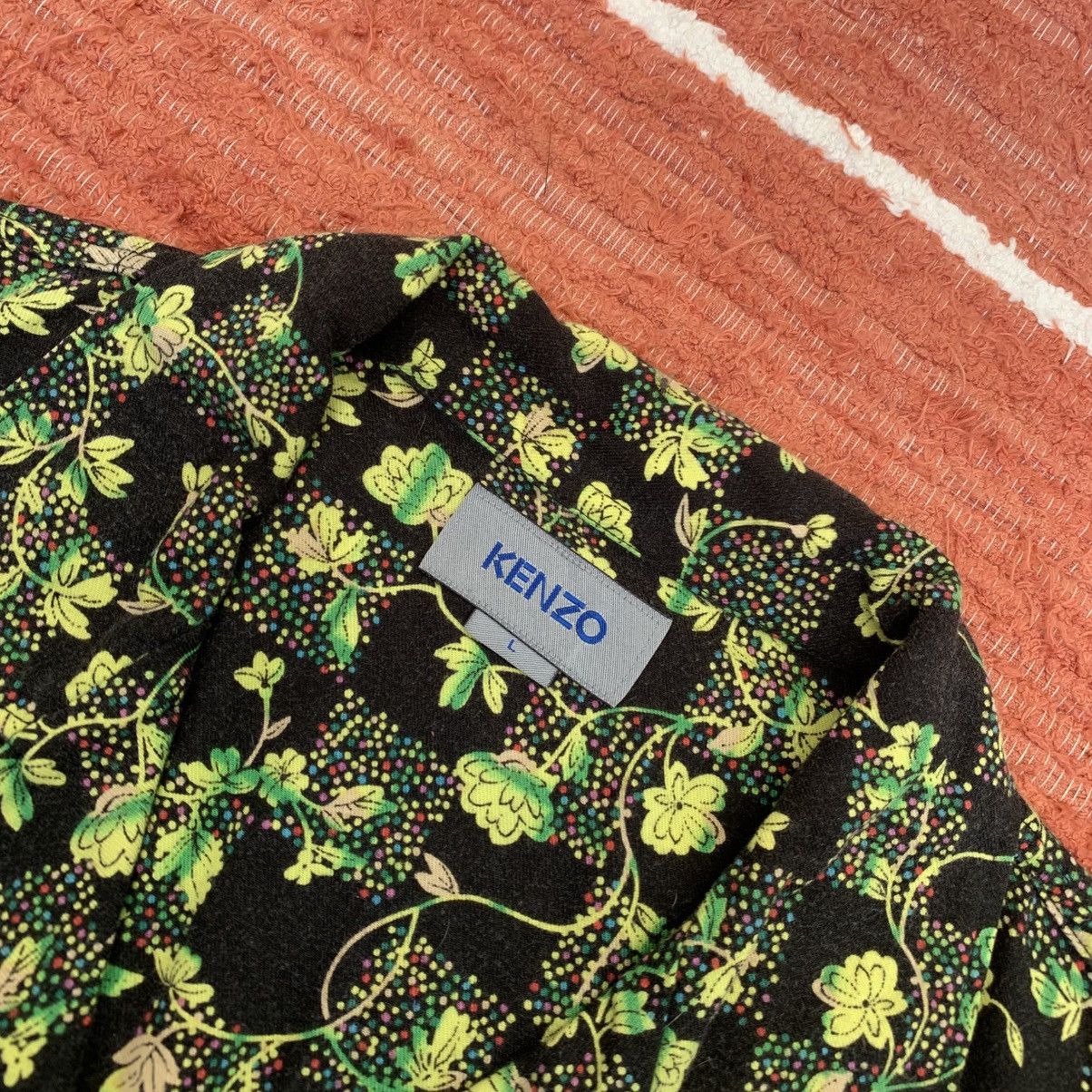 Kenzo KENZO Abstract Floral Wool Overshirt Size US L / EU 52-54 / 3 - 3 Thumbnail