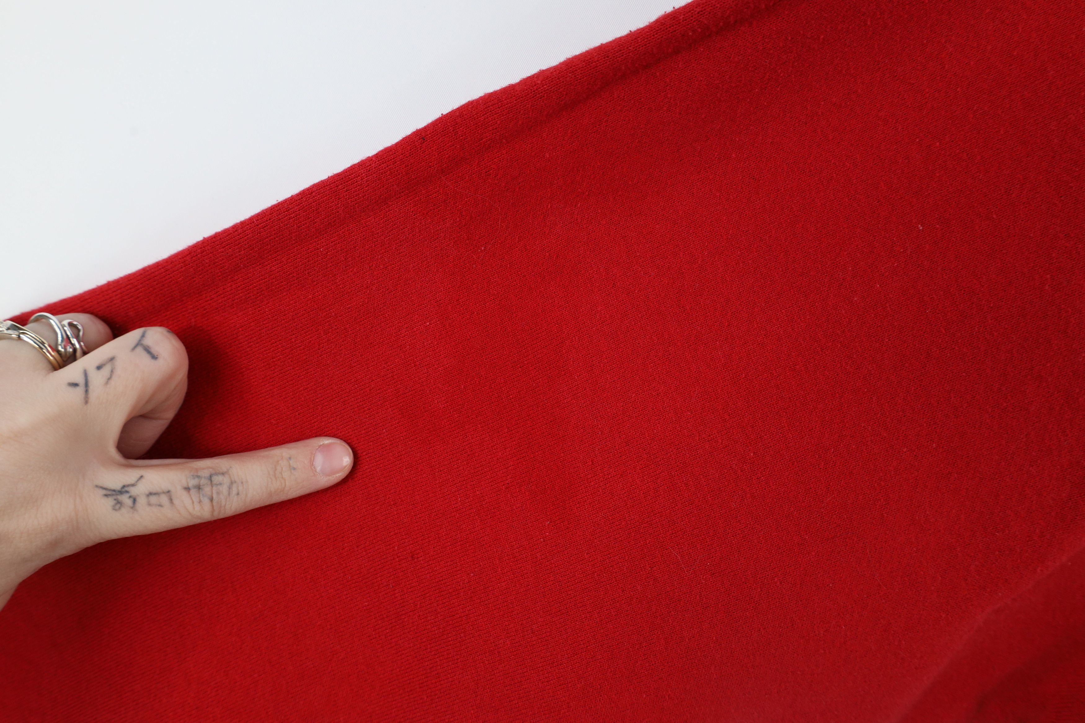 Vintage Vintage 90s Faded Christmas Tree Crewneck Sweatshirt Red USA Size XXL / US 16-18 / IT 52-54 - 7 Thumbnail