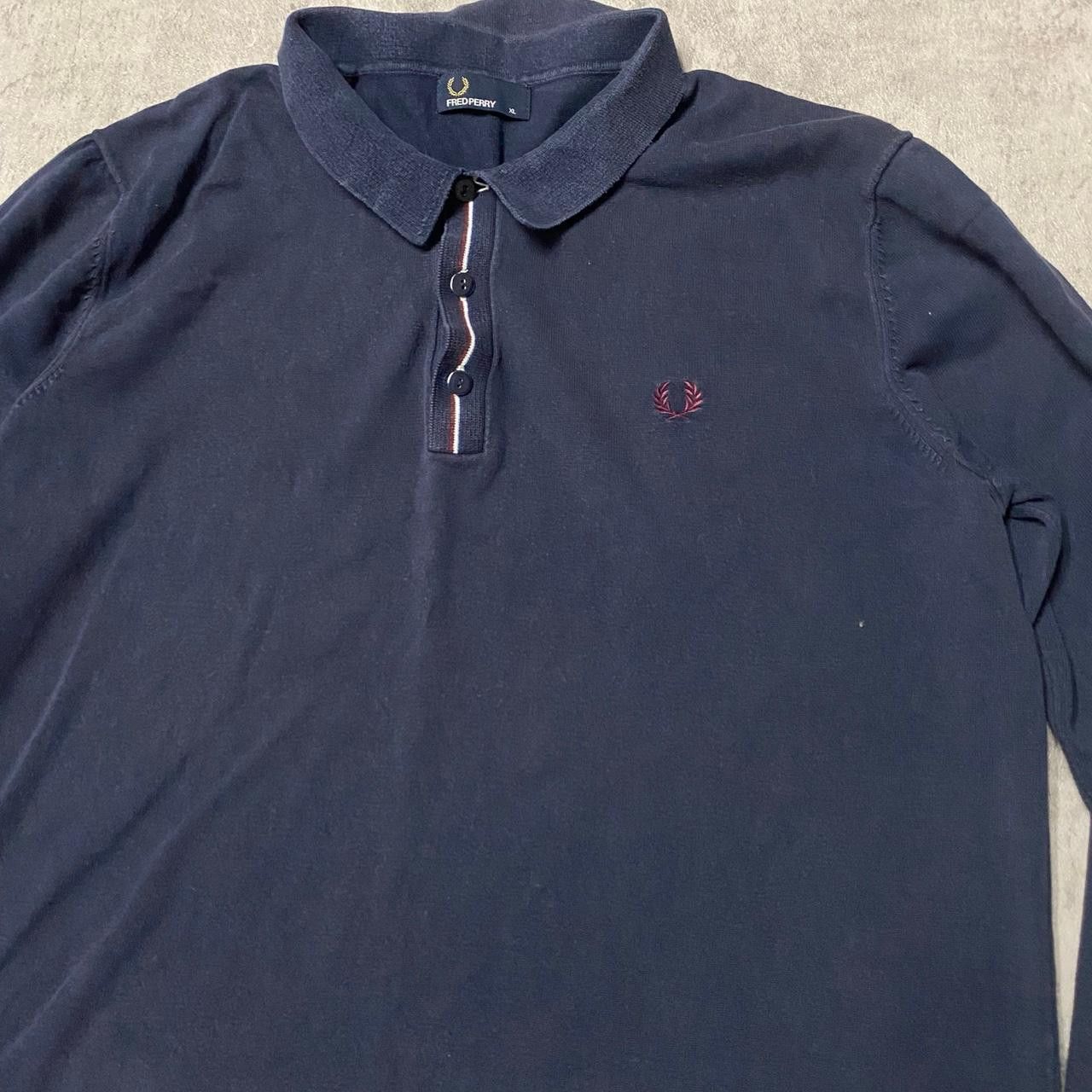 Fred Perry Navy Fred Perry long sleeve polo shirt #polo Size US XL / EU 56 / 4 - 2 Thumbnail
