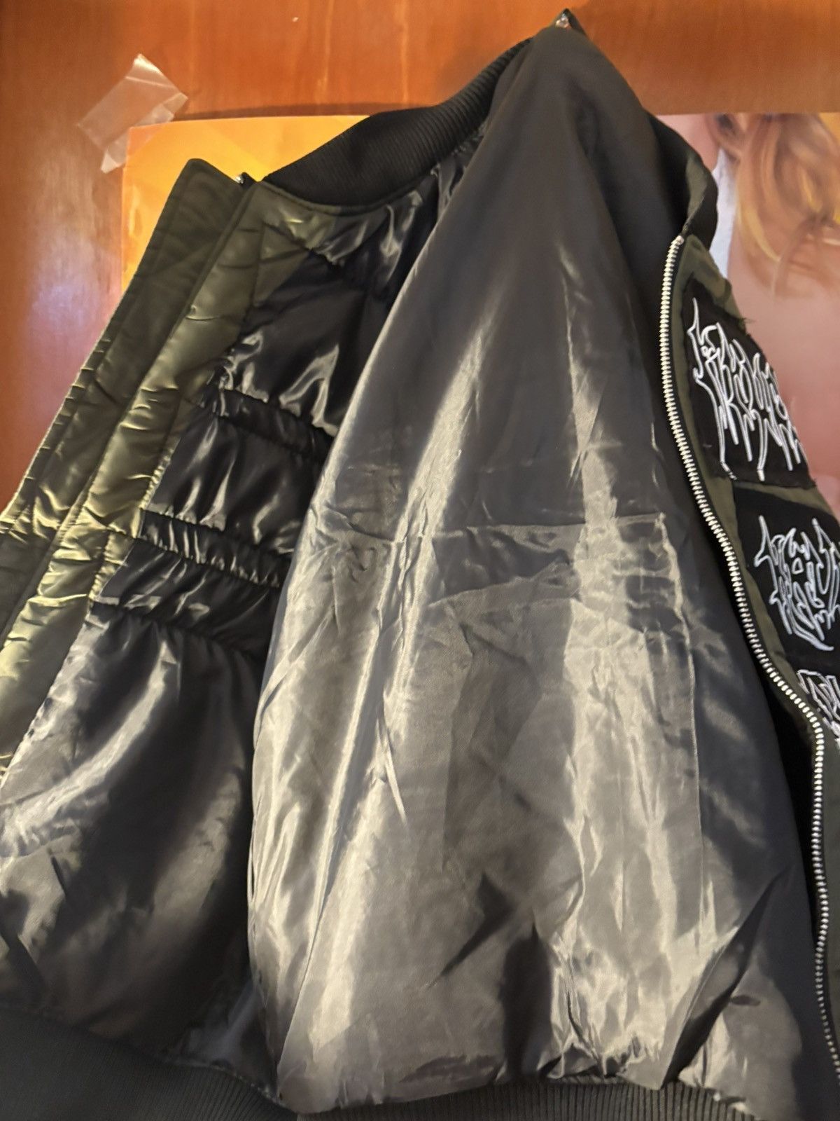 Destroy Lonely × Kim Krueger × Playboi Carti Kim Krueger Army Green Bomber Size US L / EU 52-54 / 3 - 7 Thumbnail