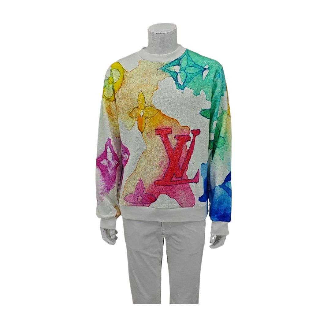 Louis Vuitton Louis Vuitton Watercolor Monogram Sweatshirt Size L Size US L / EU 52-54 / 3 - 1 Thumbnail