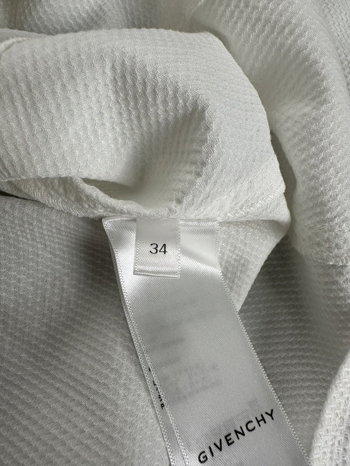 Givenchy Givenchy - Cut Out Slim - Button Down Shirt - Pearl White Size XXS / US 00 / IT 34 - 15 Thumbnail
