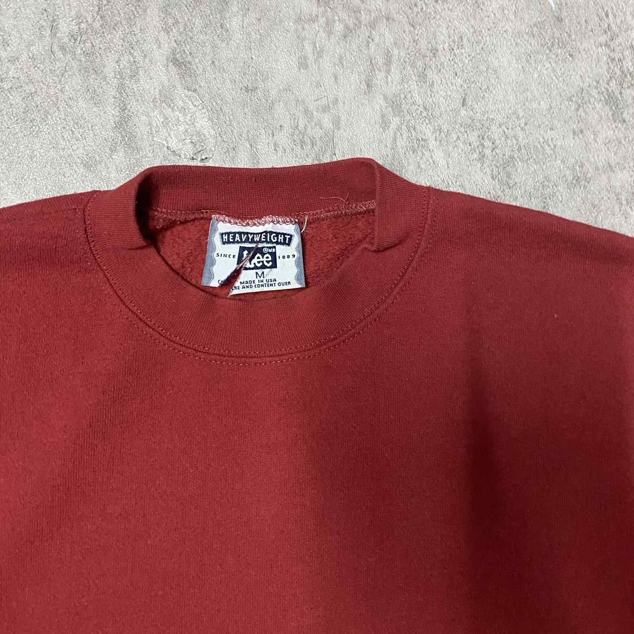 Lee Burgundy vintage USA crewneck sweatshirt clothing Size US M / EU 48-50 / 2 - 3 Thumbnail