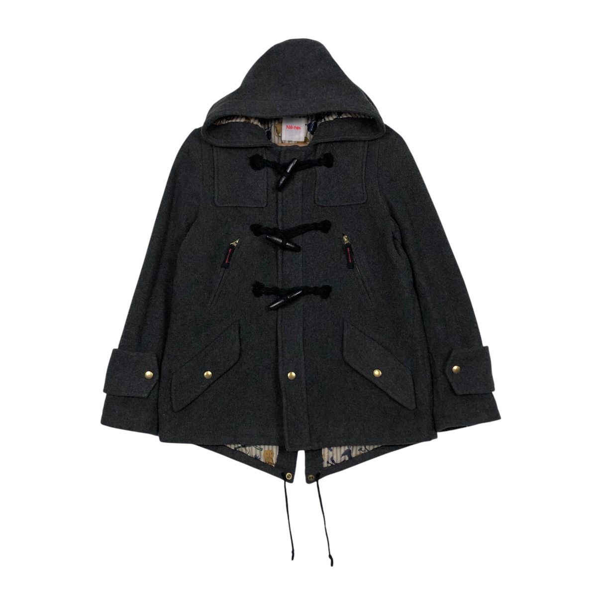 Issey Miyake 📌Vintage Wool Duffle Jacket Ne-Net Japan Striped Blanket Size US M / EU 48-50 / 2 - 2 Thumbnail