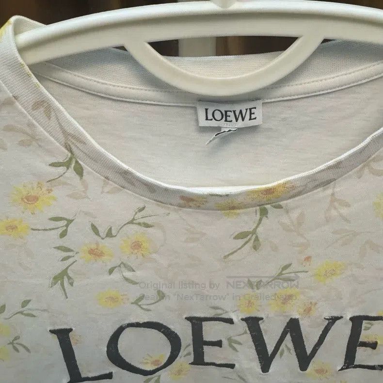 Loewe Loewe Black Embroidered Logo Pattern White Floral Short Sl Size M / US 6-8 / IT 42-44 - 2 Thumbnail