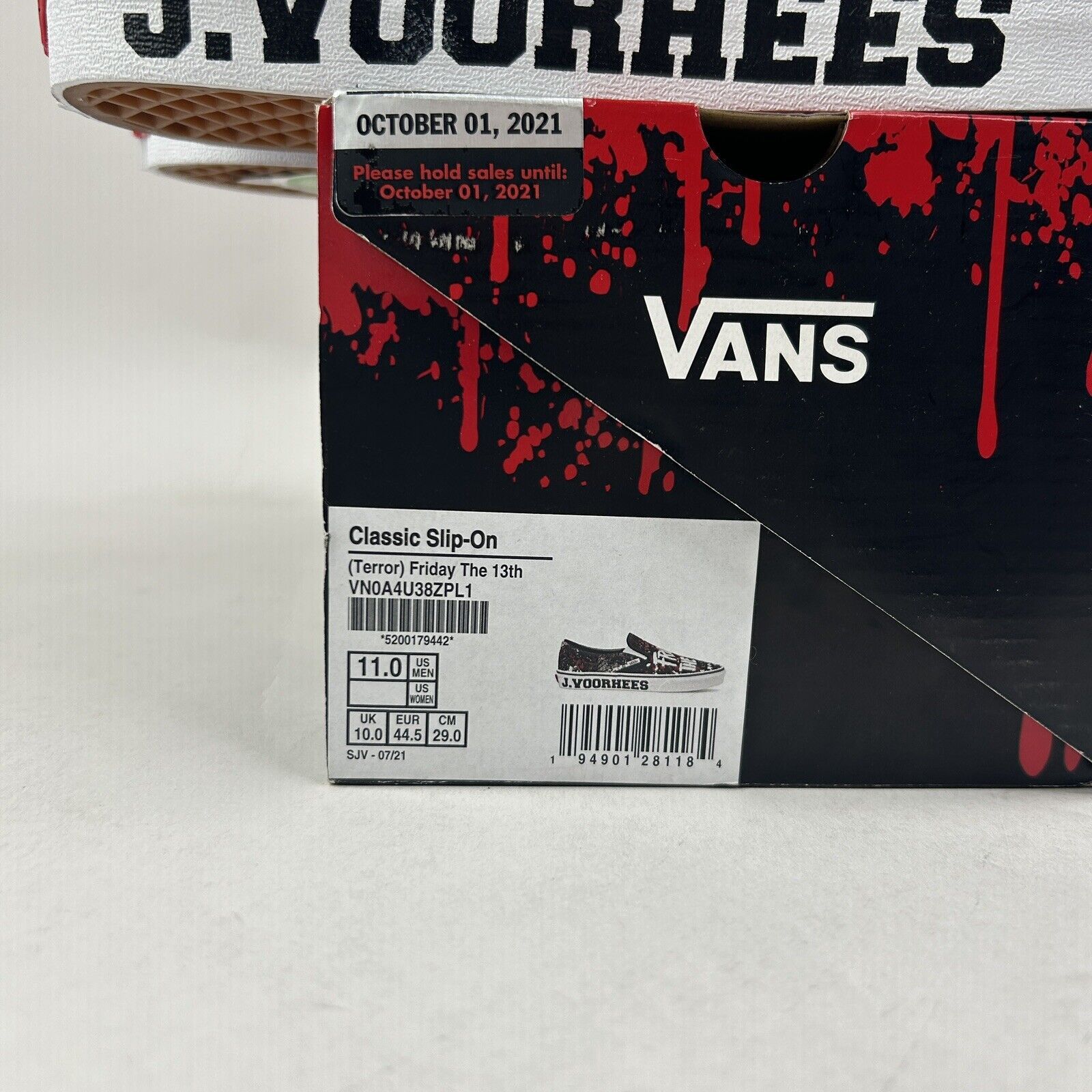 Vans Vans x House Of Terror Slip-On “Friday The 13th" 2024 Size US 11 / EU 44 - 5 Thumbnail