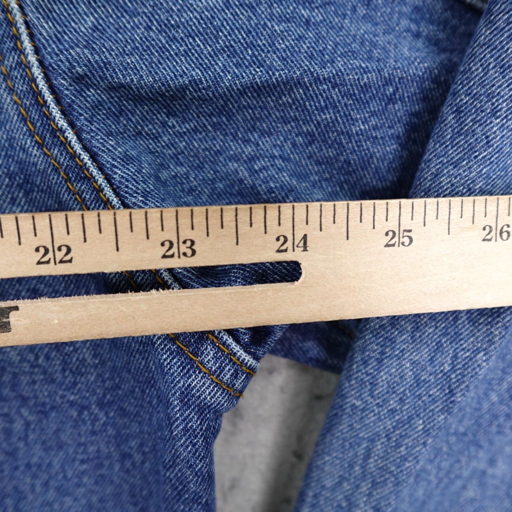 Wrangler VINTAGE Wrangler Jacket Mens Large Blue Denim Jean Rugged Wear Western Trucker Work Coat Size US 33 - 6 Thumbnail
