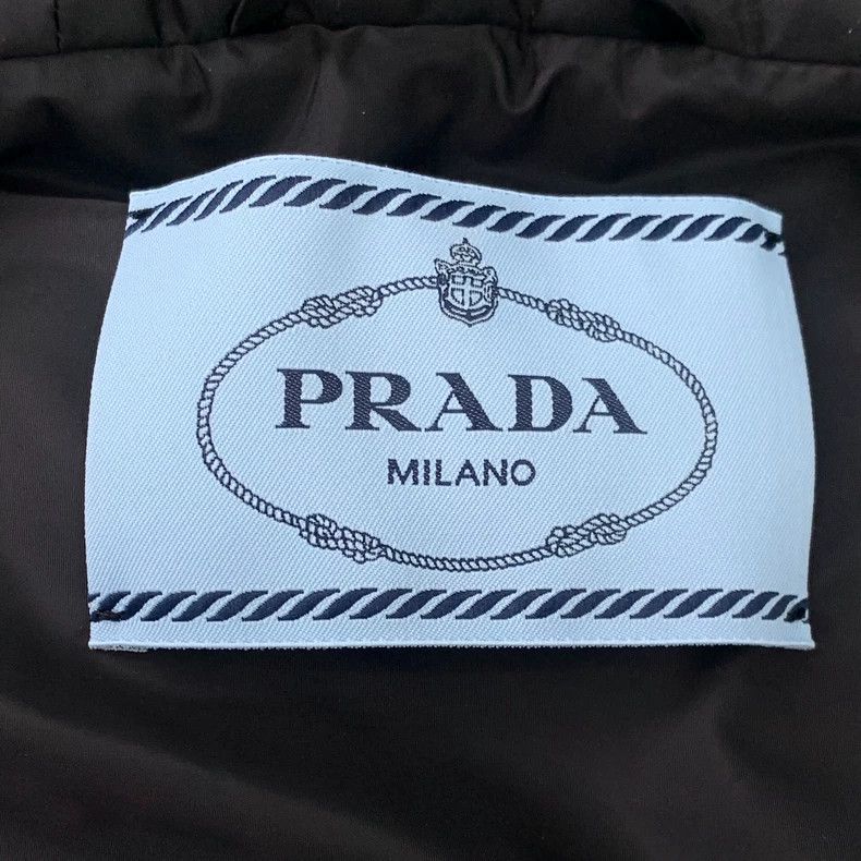 Prada Prada Size 38 23 black triangle logo hooded long-sleeved co Size US XXS / EU 40 - 6 Thumbnail