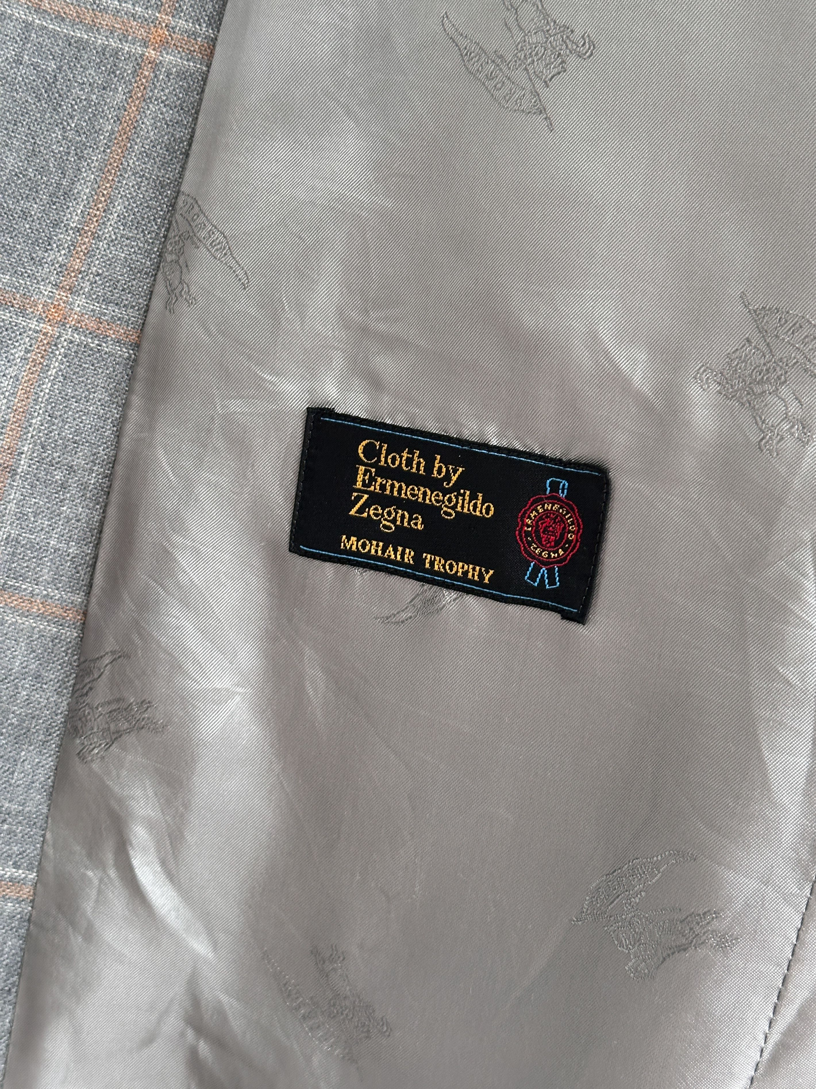 Burberry Vintage Burberry x Ermenegildo Zegna Blazer Jacket Size 52R - 9 Thumbnail