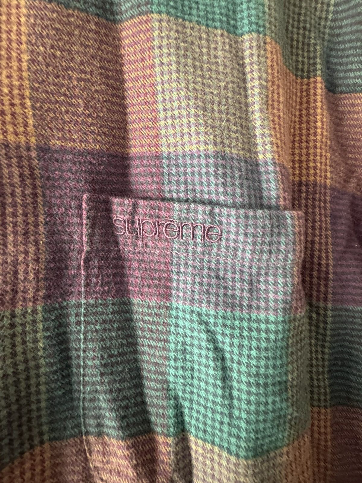 Supreme Supreme F/W21 Plaid Flannel Shirt L Size US L / EU 52-54 / 3 - 2 Thumbnail