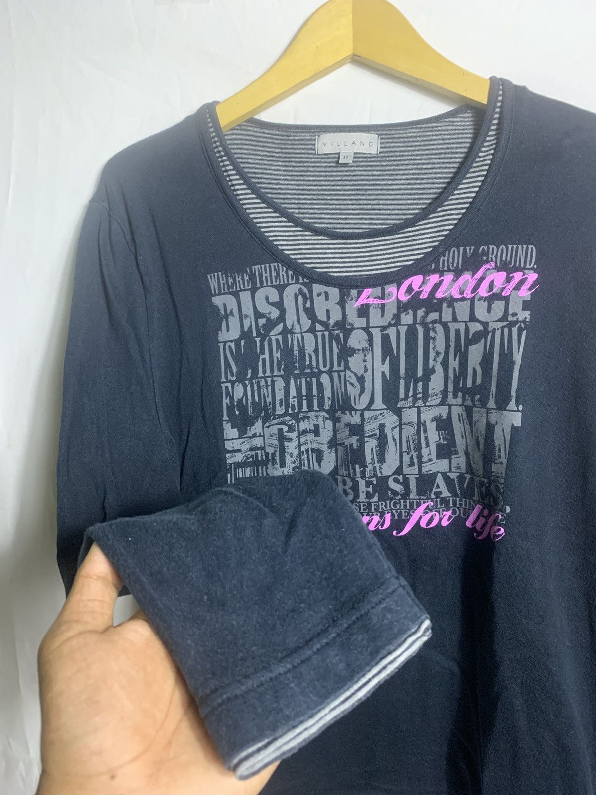 Japanese Brand Villand Doublelayer style longsleve Size US M / EU 48-50 / 2 - 11 Thumbnail