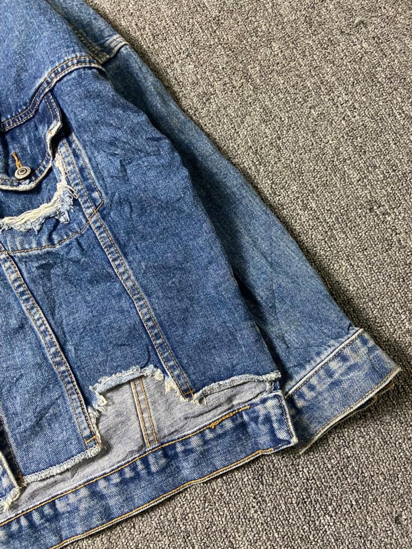 Japanese Brand ANAP Brand Distressed Denim Jacket (186) Size US M / EU 48-50 / 2 - 7 Thumbnail
