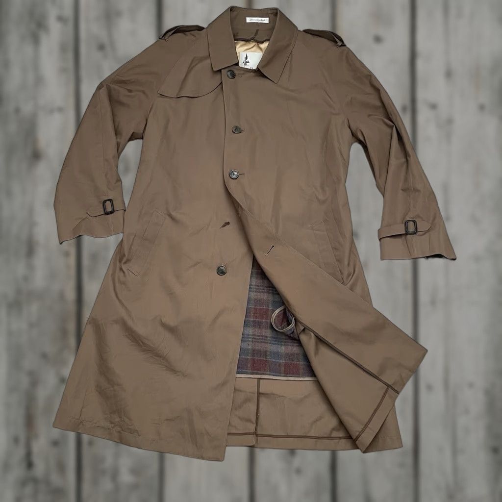 Vintage VINTAGE Misty Harbor Trench Coat Mens 44 Long Belted Lined Read Brown 90s 80s Classic United States Mens Size US S / EU 44-46 / 1 - 1 Thumbnail