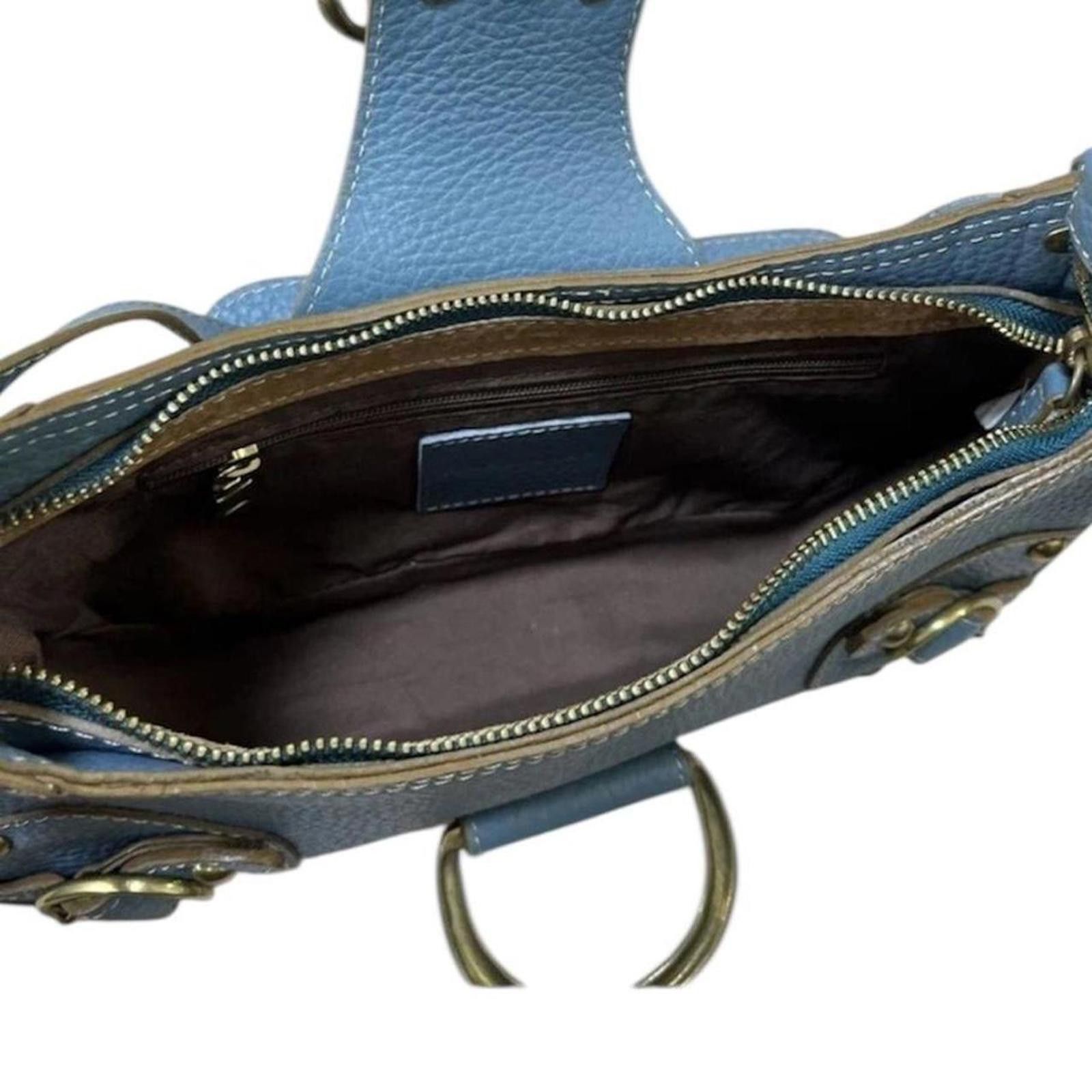 Other Leather y2k whimsy goth style vintage blue shoulder bag Size ONE SIZE - 6 Thumbnail