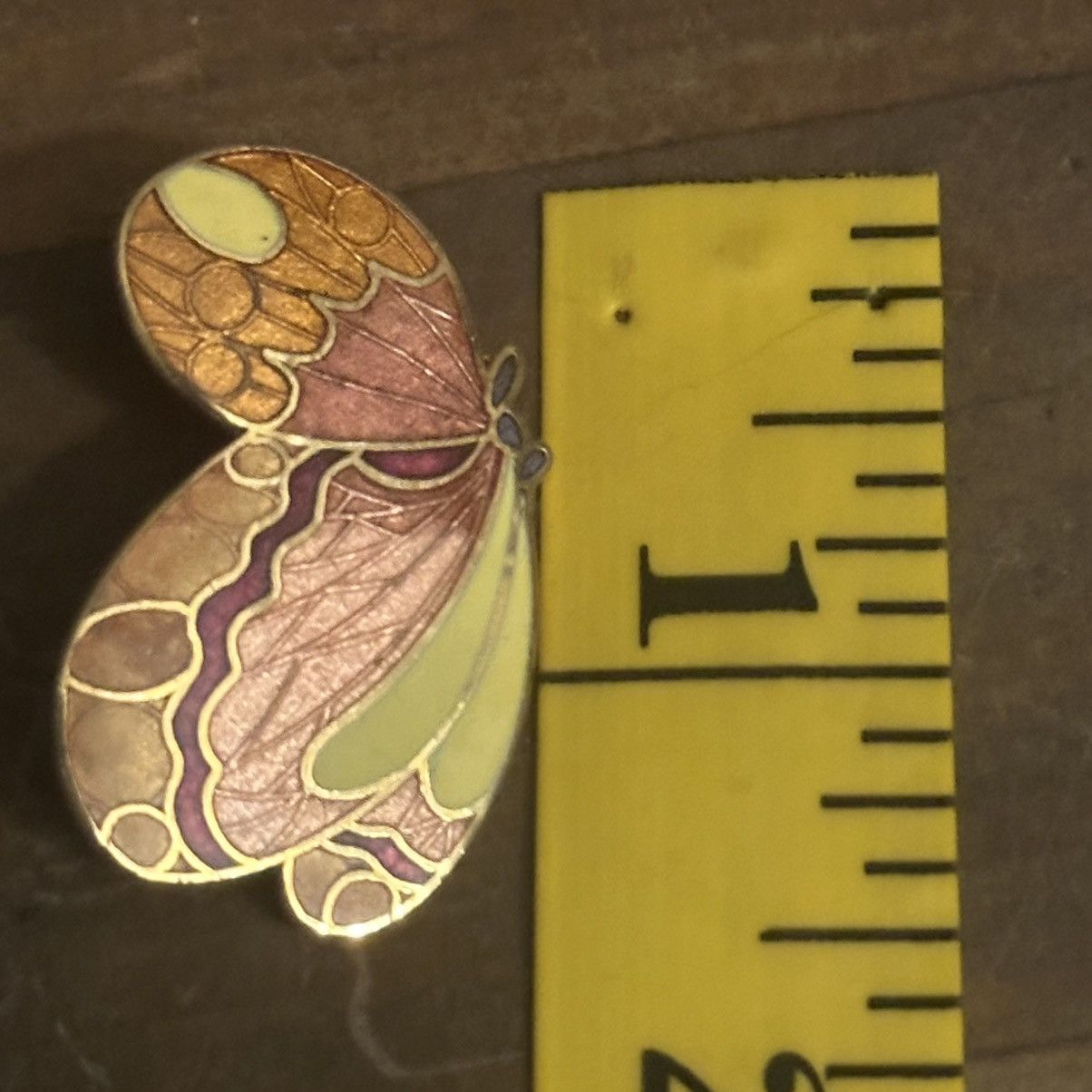 Vintage Vintage cloisonné butterfly brooch Size ONE SIZE - 3 Thumbnail