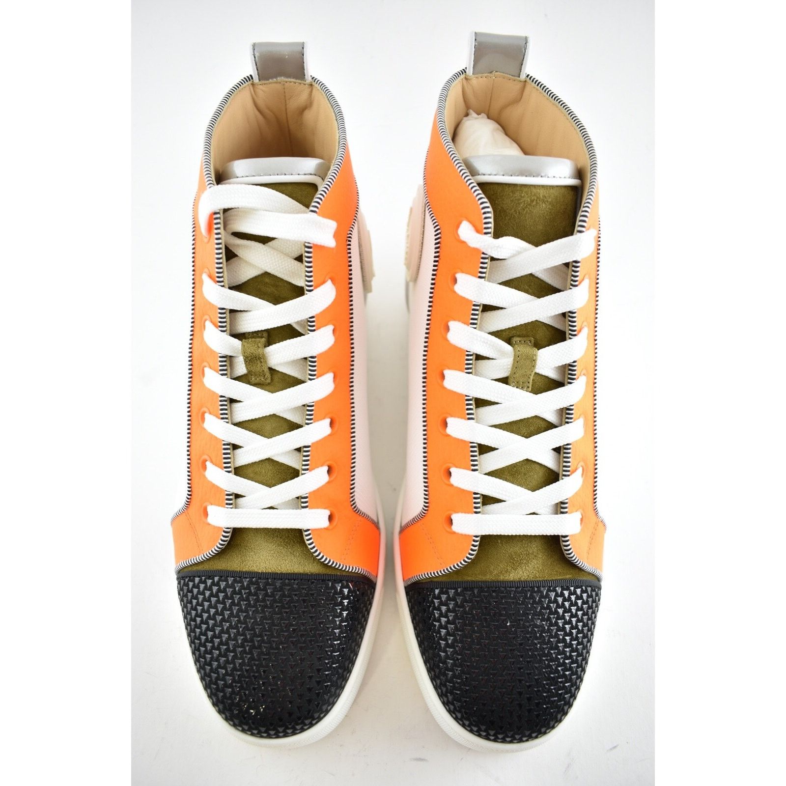 Christian Louboutin Christian Louboutin Mens Louis Orlato Flat Black White Size US 8 / EU 41 - 7 Thumbnail