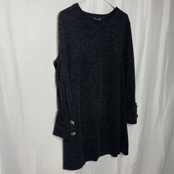 Zara ZARA Long Sleeve Ribbed Sweater Mini Dress Size L Size L / US 10 / IT 46 - 7 Thumbnail