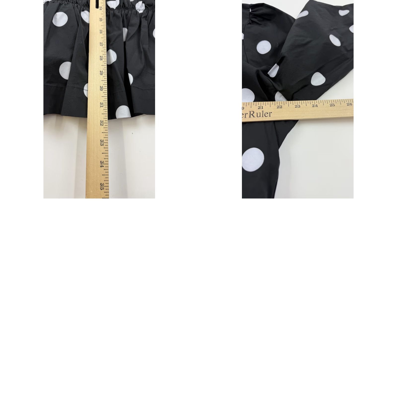 Vintage Scoop Dress Womens Large 12-14 Black Polka Dot Long Sleeve Ruffle Hem Keyhole Dress (Pullover) Size L / US 10 / IT 46 - 8 Thumbnail