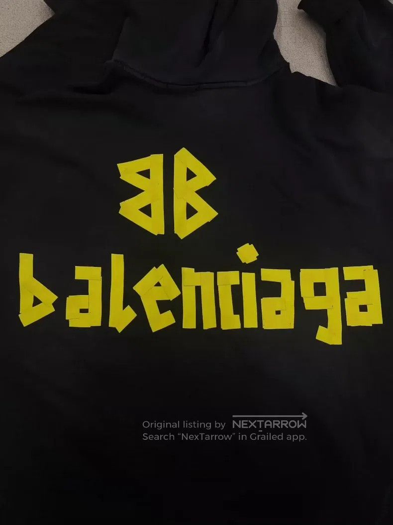 Balenciaga Balenciaga Lettering Logo Printed Zipper Regular Fit Hoodi Size US S / EU 44-46 / 1 - 3 Thumbnail