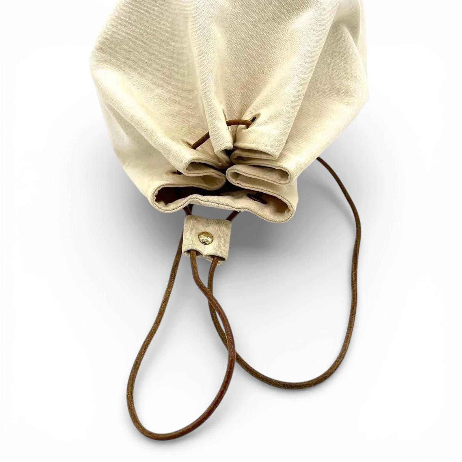 Hermes Hermès - Women's Canvas Bucket Bag Size ONE SIZE - 7 Thumbnail