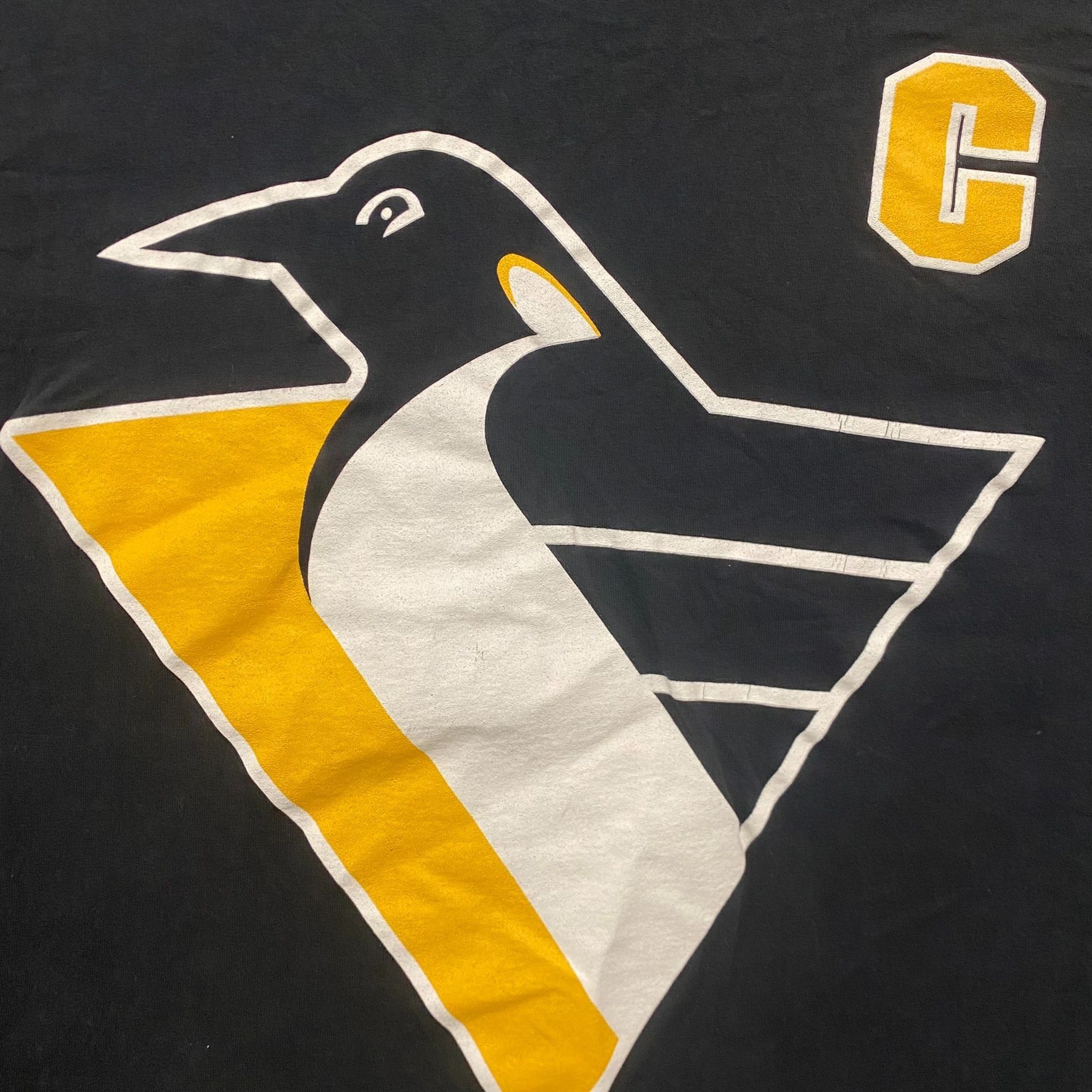 NHL Vintage 90s Pittsburgh Penguins NHL Hockey Single Stitch Tee Size US M / EU 48-50 / 2 - 3 Thumbnail