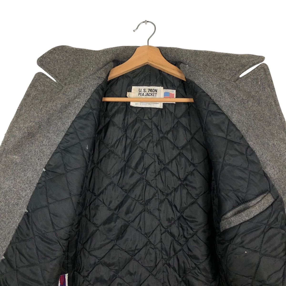 Schott Vintage US.740N Pea Jacket Schott Made in USA Double Breast Size US M / EU 48-50 / 2 - 11 Thumbnail