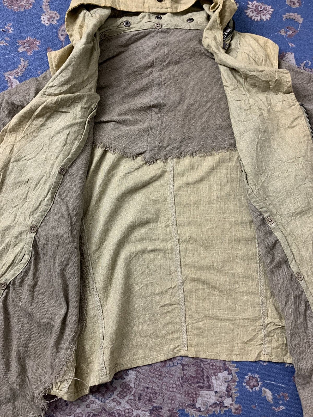 Le Grande Bleu (L.G.B.) Japanese Brand Semantic Design Gimmick Linen No Sleeve Size US S / EU 44-46 / 1 - 6 Thumbnail