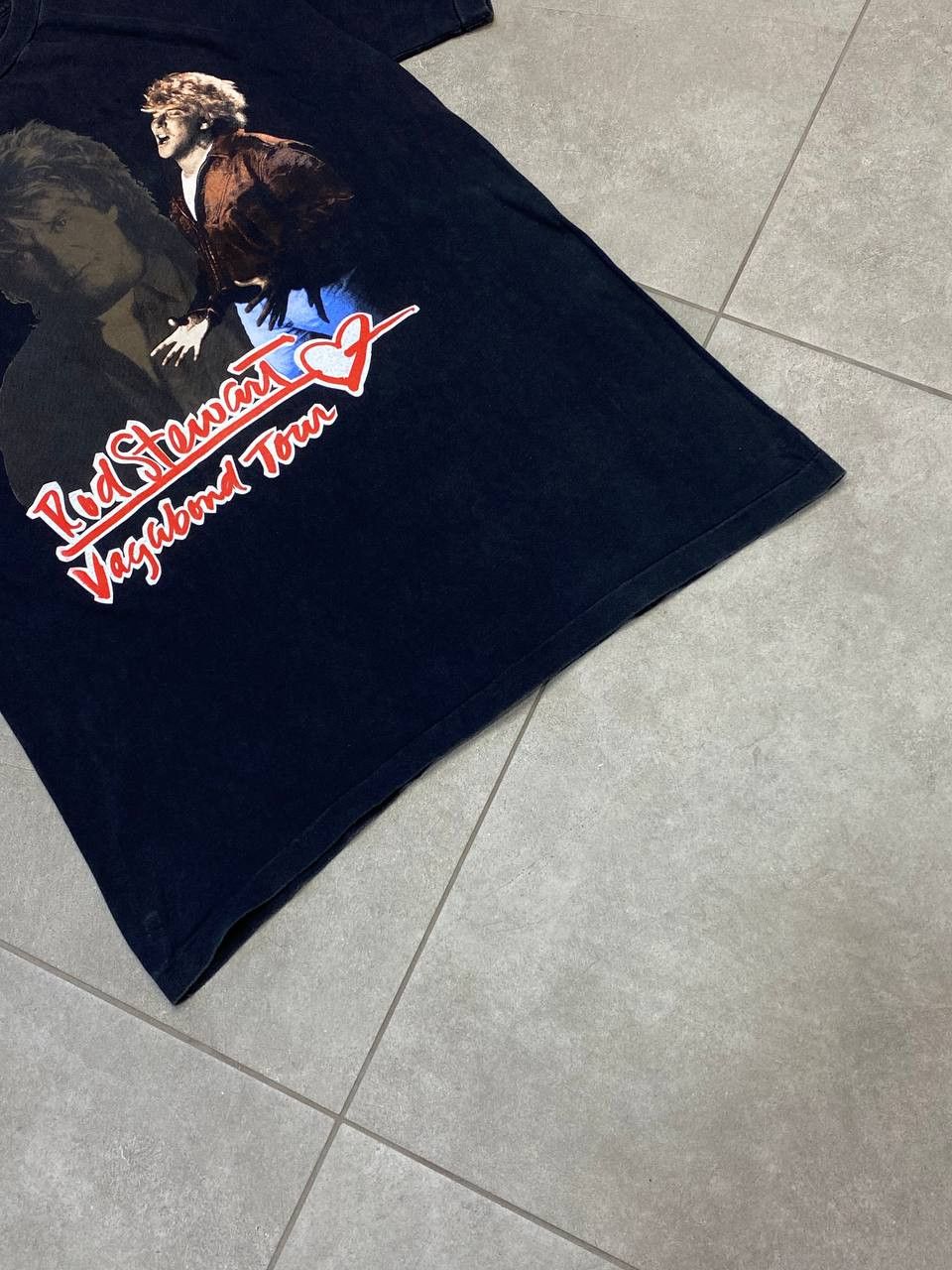 Band Tees Vintage Rod Stewart 90s Vagabond Europe Tour T-Shirt Size US XL / EU 56 / 4 - 5 Thumbnail